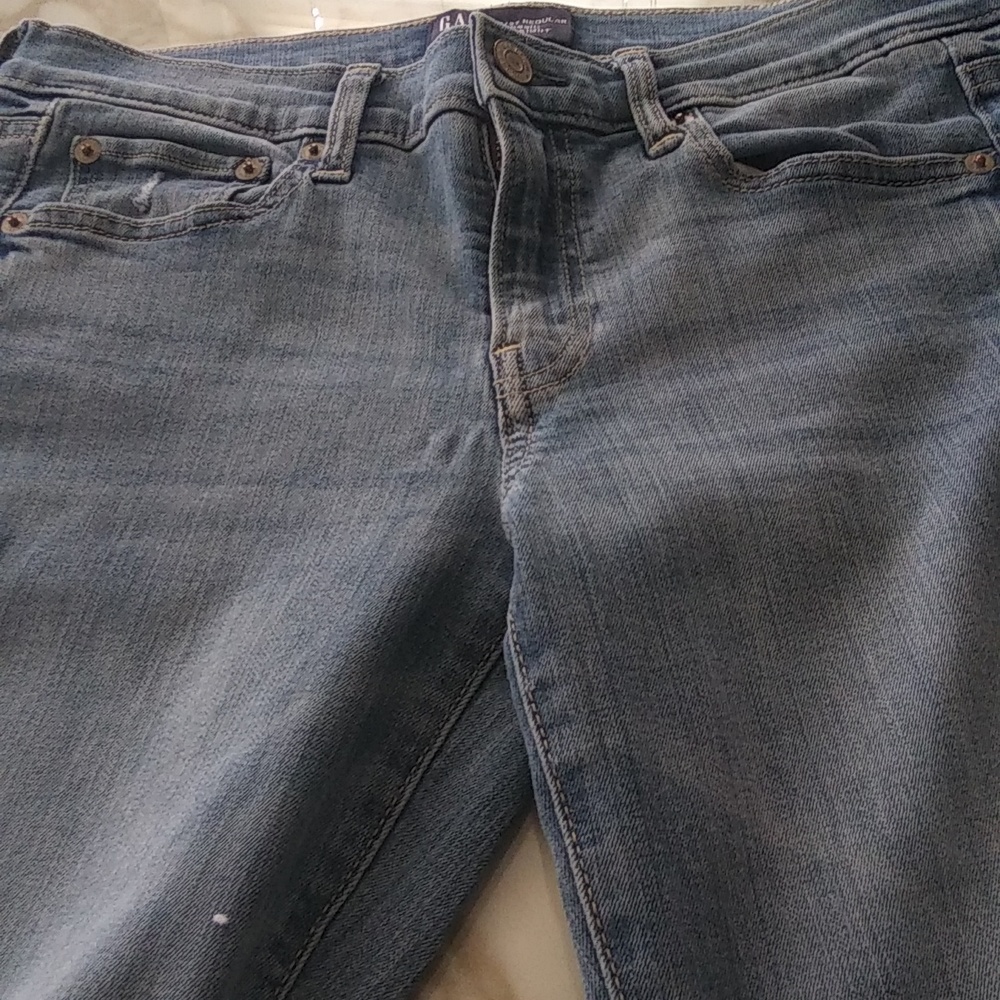 3 PAIRS OF GAP WOMEN'S CLASSIC STRAIGHT LEG JEANS/5 POCKET ,SIZE 4, - Picture 8 of 10